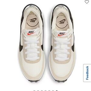 Nike Waffle Women's Cream and Black Sneakers